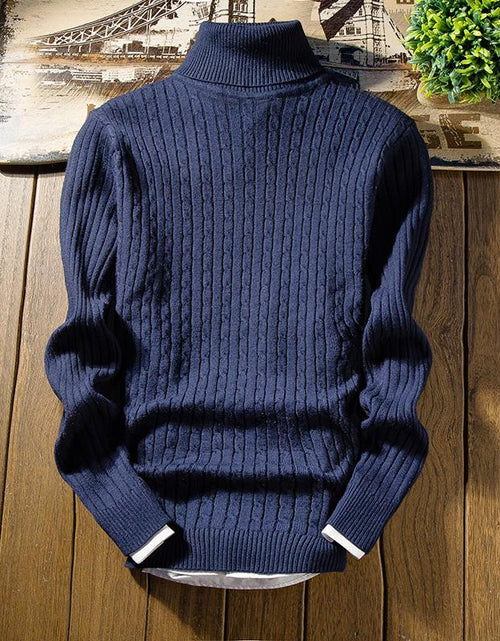 Load image into Gallery viewer, 2021 Winter High Neck Thick Warm Sweater Men Turtleneck Brand Mens
