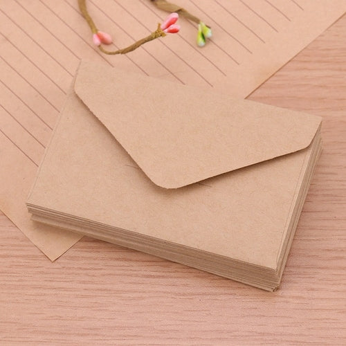 Load image into Gallery viewer, 20pcs Classical White Black Kraft Blank Mini Paper Window Envelopes
