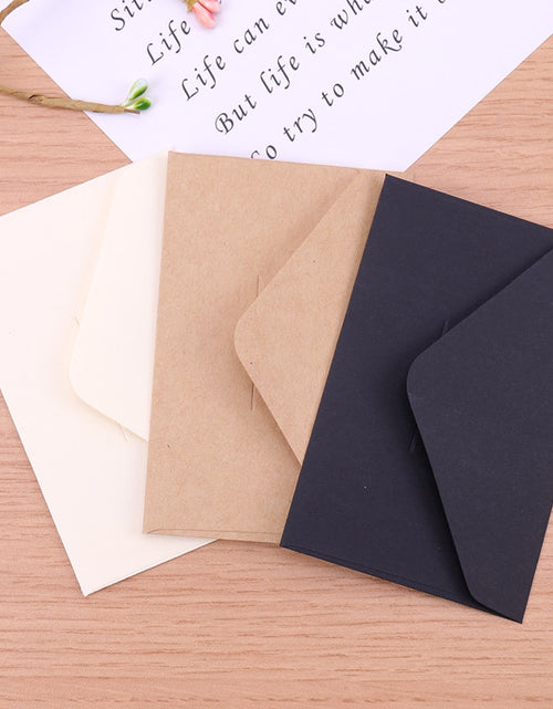 Load image into Gallery viewer, 20pcs Classical White Black Kraft Blank Mini Paper Window Envelopes
