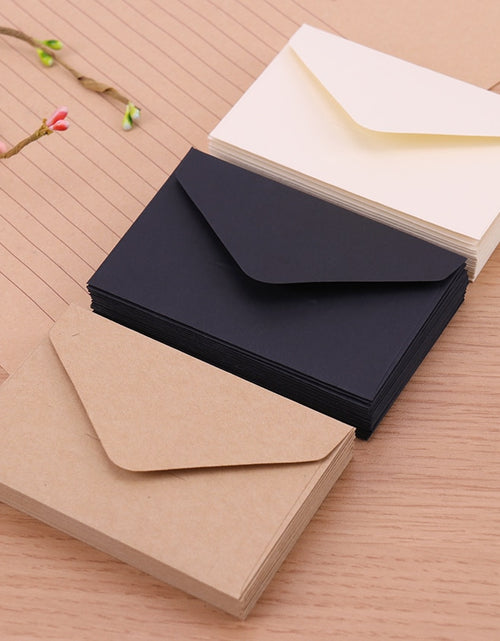 Load image into Gallery viewer, 20pcs Classical White Black Kraft Blank Mini Paper Window Envelopes
