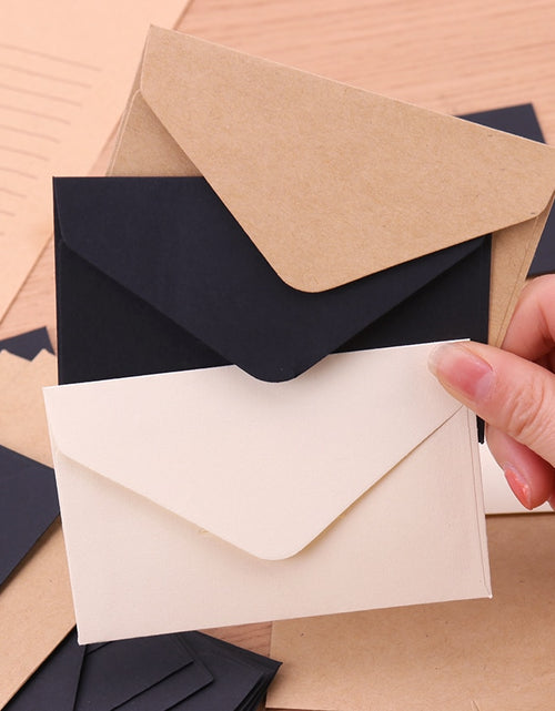 Load image into Gallery viewer, 20pcs Classical White Black Kraft Blank Mini Paper Window Envelopes
