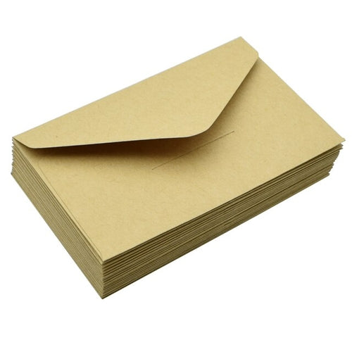 Vintage Kraft Paper Envelopes | Small Vintage Paper Envelope - 20pcs