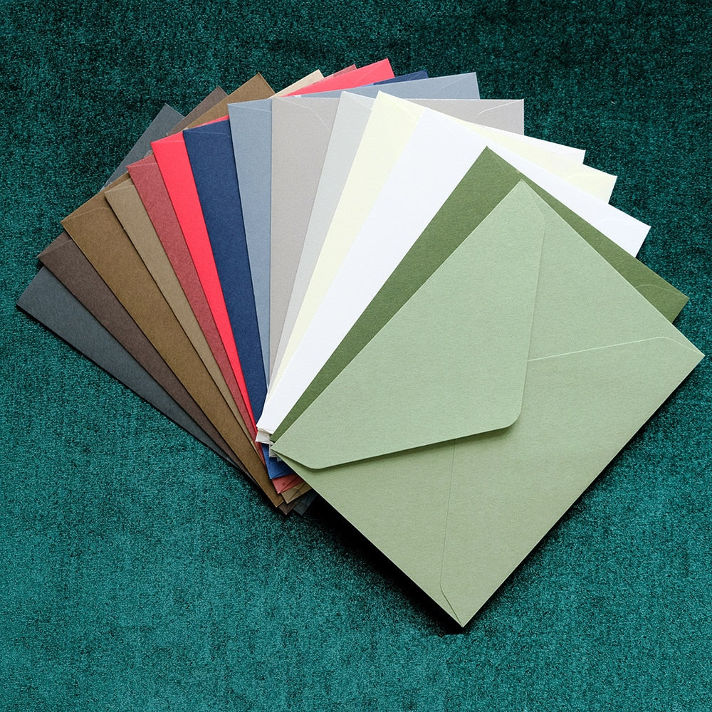 20pcs/pack Vintage Velvet Texture Western Envelopes C6 Envelope For