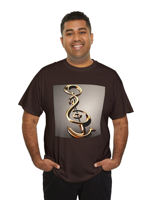 Load image into Gallery viewer, Treble Clef Unisex Heavy Cotton Tee
