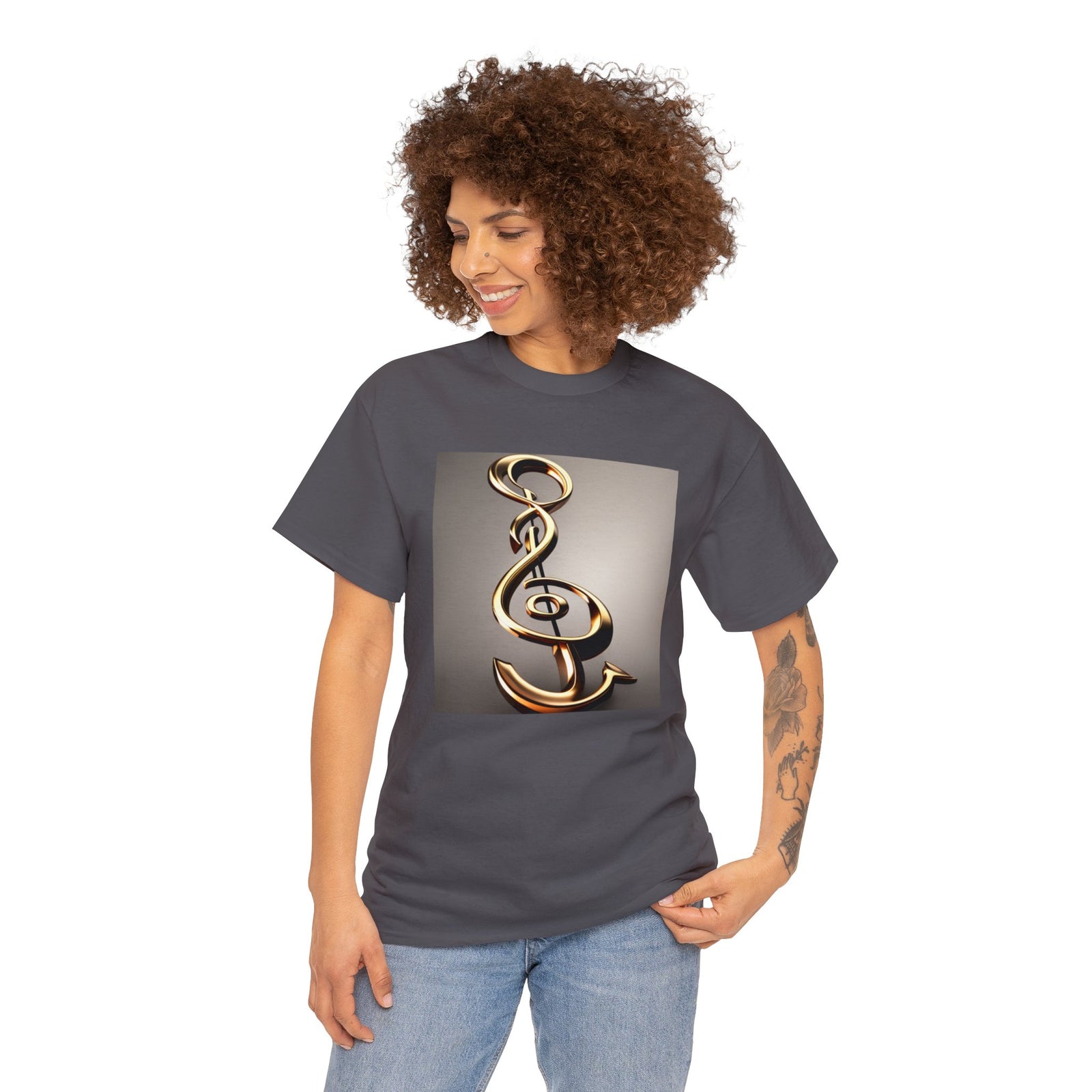 Treble Clef Unisex Heavy Cotton Tee