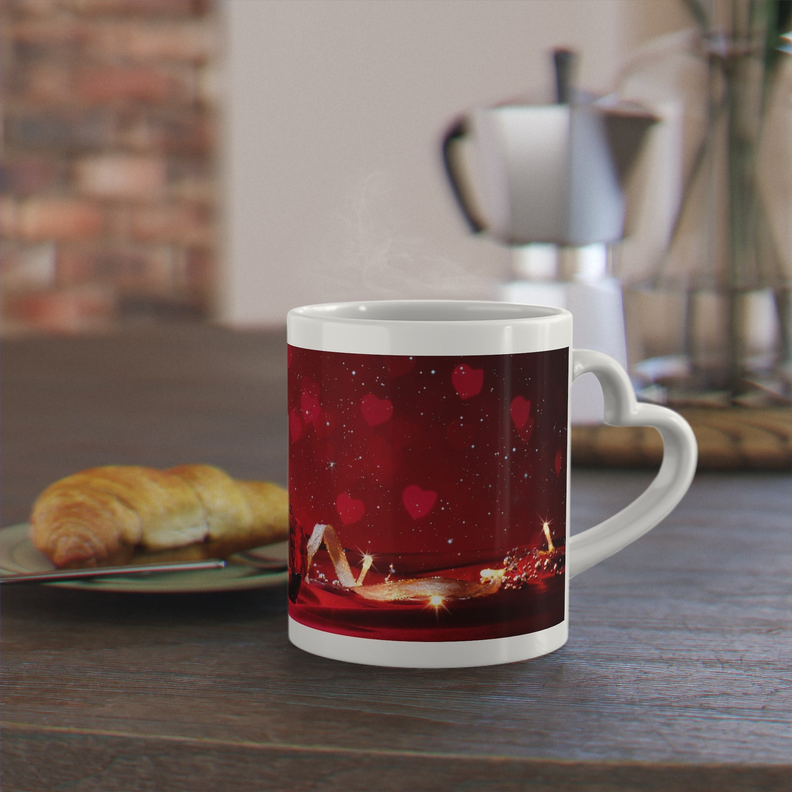 Valentine Heart-Shaped Mug