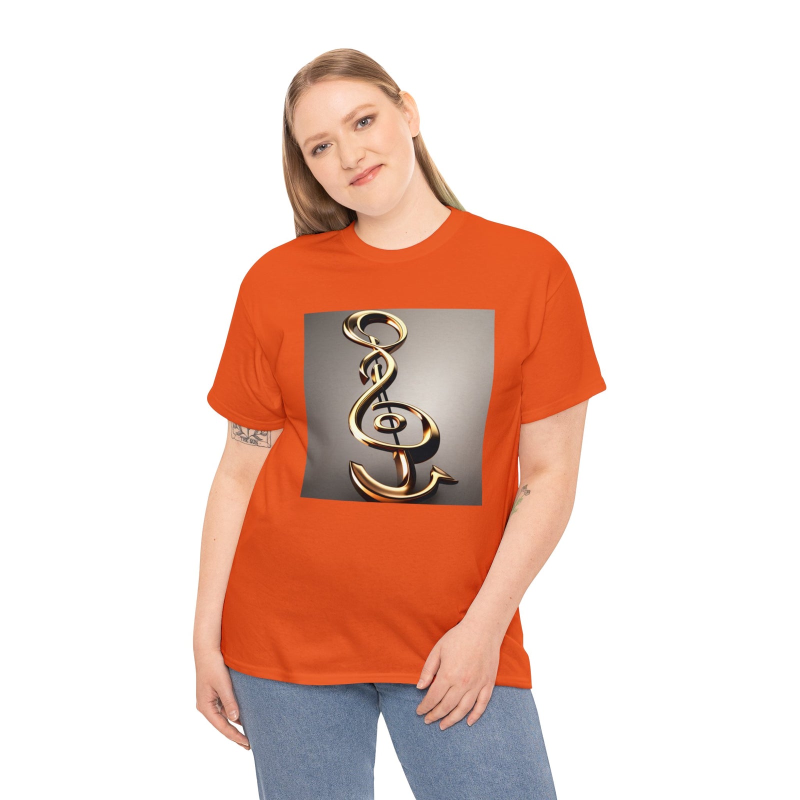 Treble Clef Unisex Heavy Cotton Tee