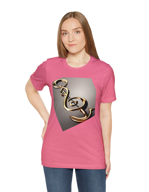 Load image into Gallery viewer, Treble Clef Unisex Jersey Short Sleeve Tee
