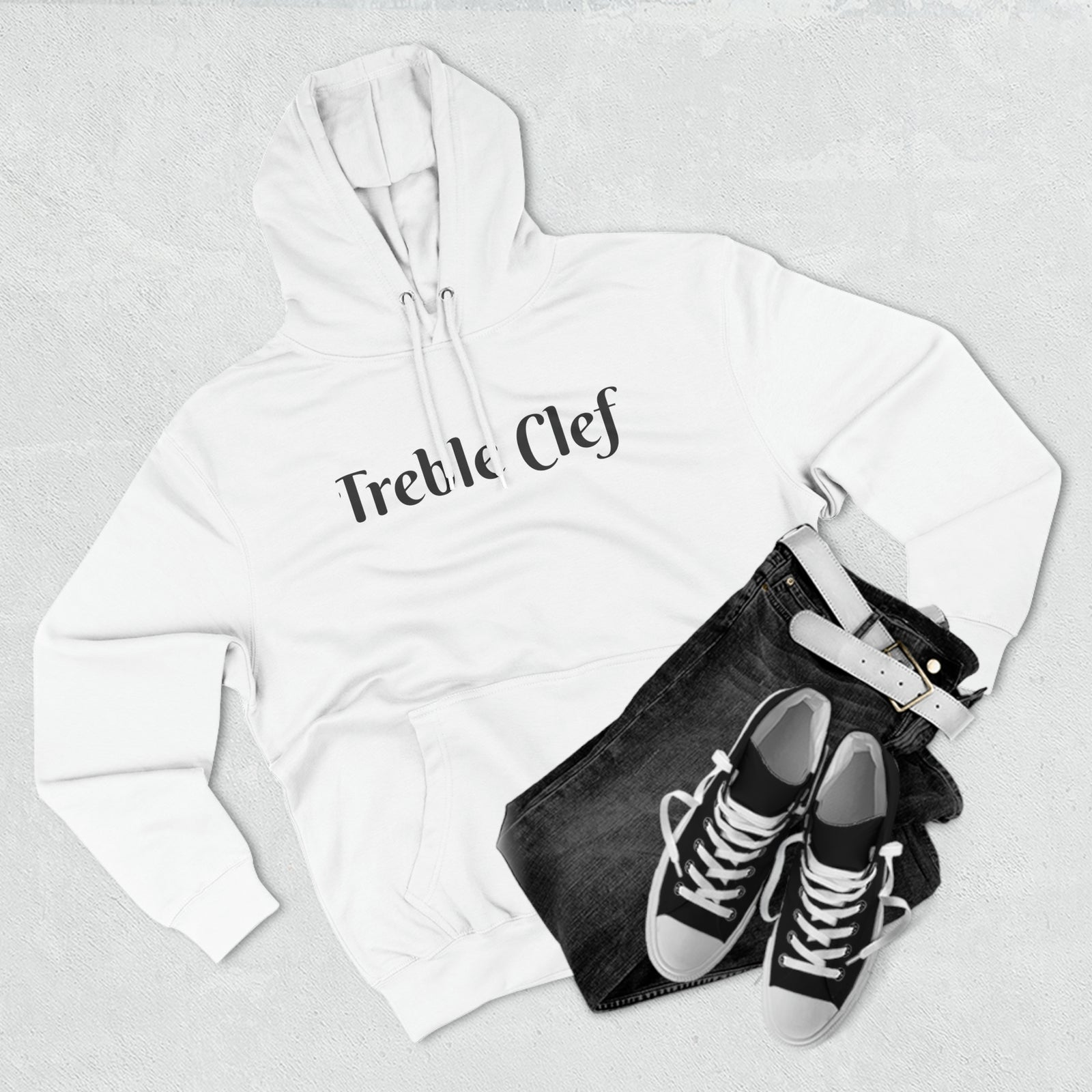 Treble Clef Unisex Premium Pullover Hoodie