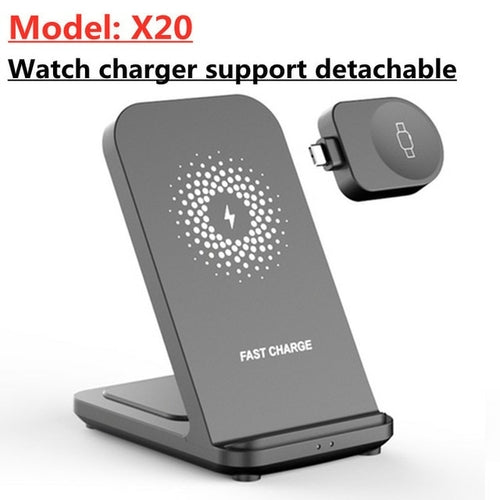 Load image into Gallery viewer, 30W 3 in 1 Wireless Charger Stand For Samsung S22 S21 S20 Ultra Galaxy
