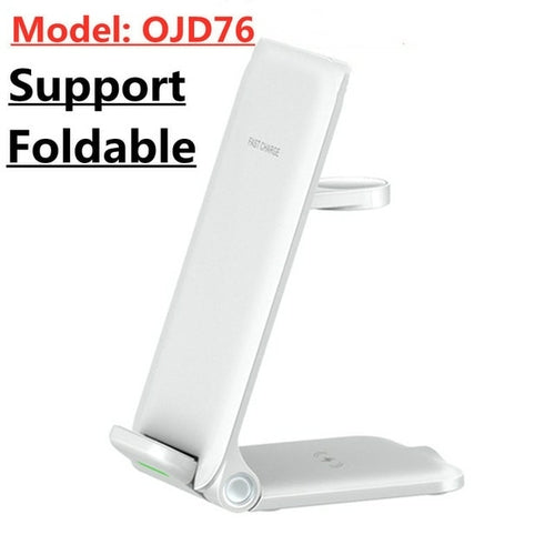 Load image into Gallery viewer, 30W 3 in 1 Wireless Charger Stand For Samsung S22 S21 S20 Ultra Galaxy
