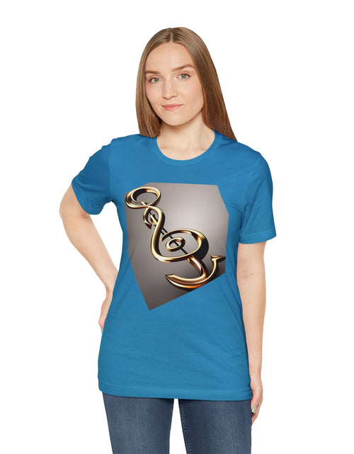 Load image into Gallery viewer, Treble Clef Unisex Jersey Short Sleeve Tee
