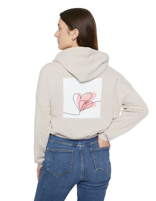 Load image into Gallery viewer, Valentine Day Women&#39;s Cinched Bottom Hoodie
