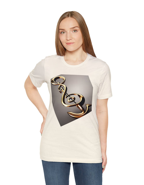 Load image into Gallery viewer, Treble Clef Unisex Jersey Short Sleeve Tee
