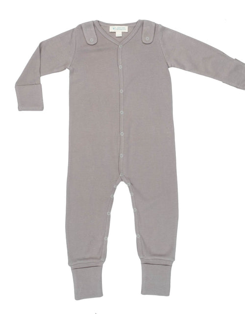 Load image into Gallery viewer, Smart Footed One-Piece + Bib - Gray
