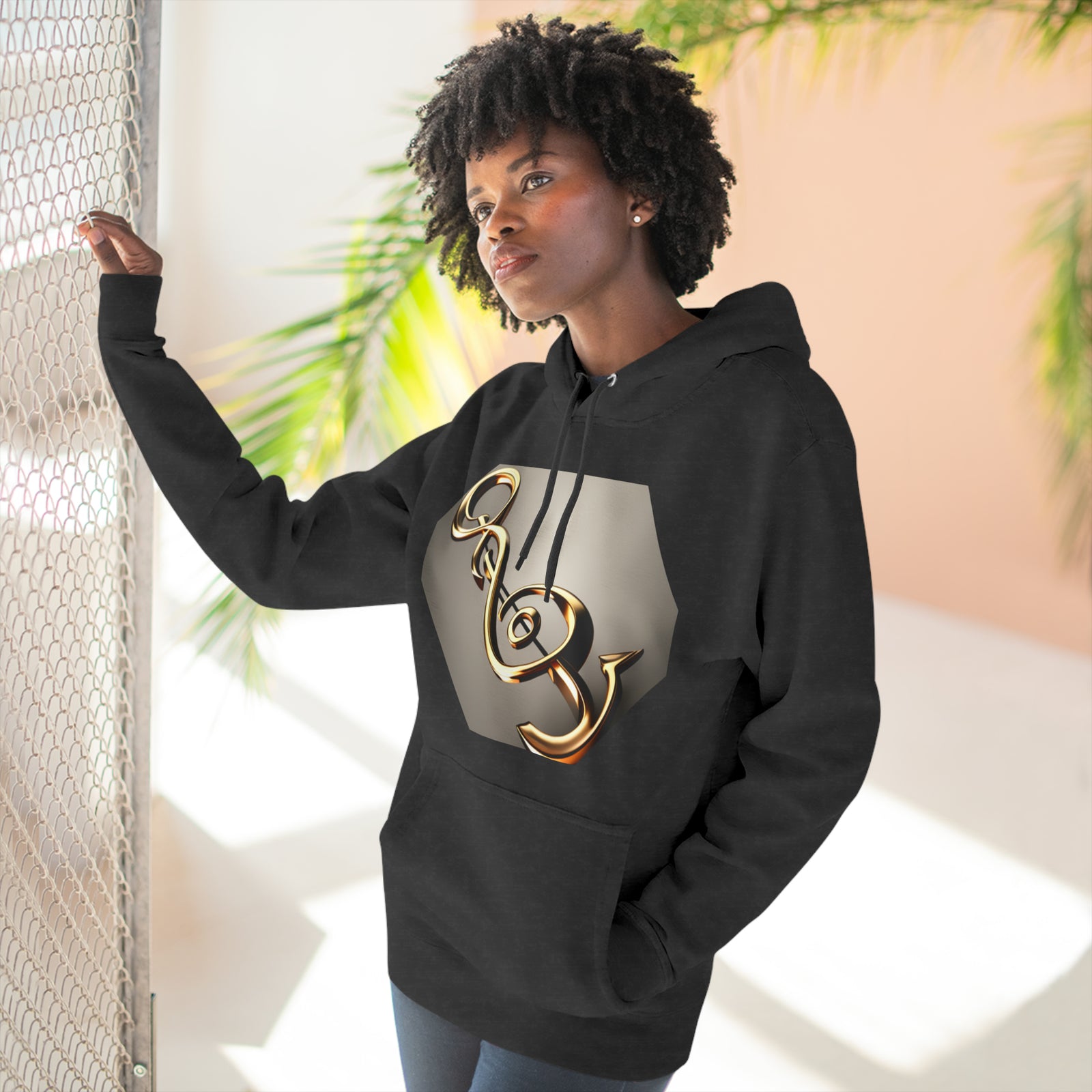 Treble Clef Unisex Premium Pullover Hoodie