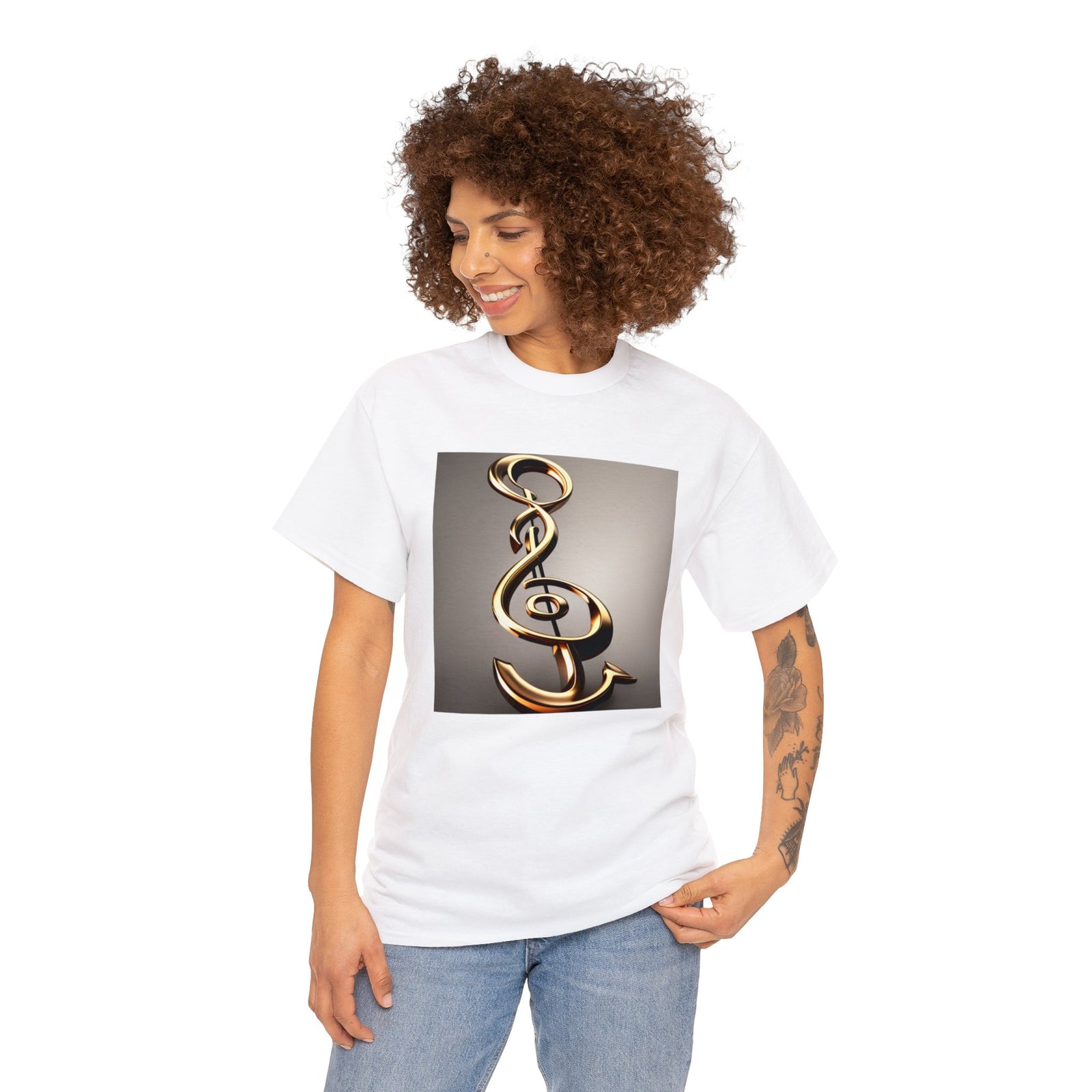 Treble Clef Unisex Heavy Cotton Tee