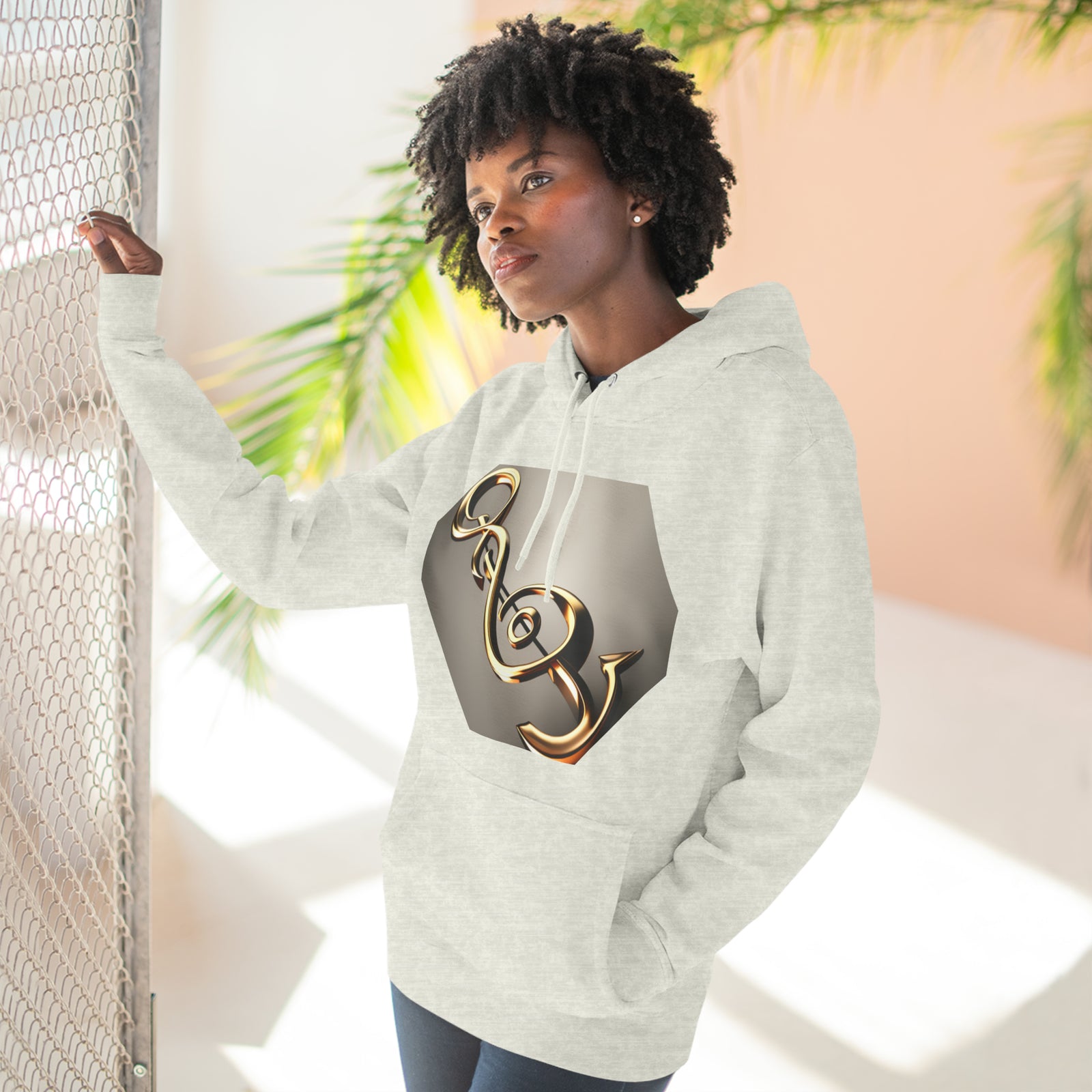 Treble Clef Unisex Premium Pullover Hoodie