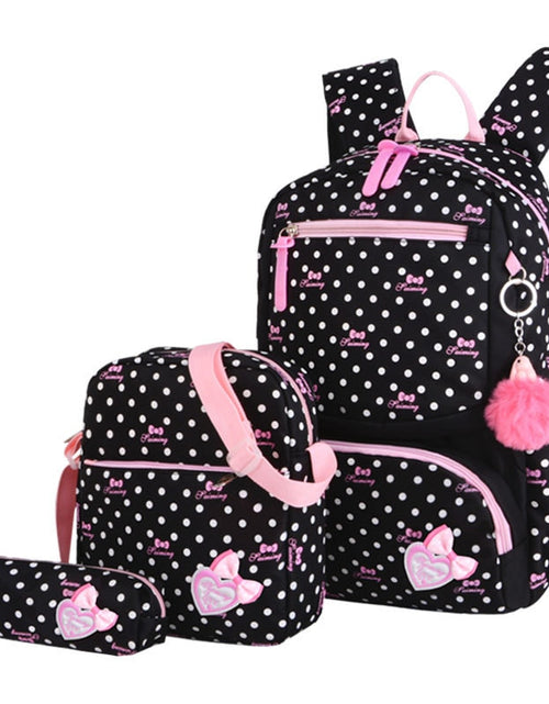 Load image into Gallery viewer, 3pcs/set Dot Printing School Bags Backpack Schoolbag Fashion Kids
