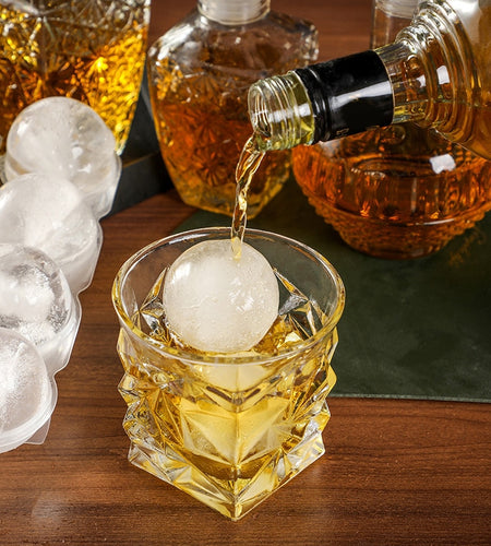 4 Hole Ice Cube Maker Whisky Cocktail Ice Mould Round Ice Hockey Mold