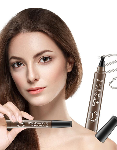 Load image into Gallery viewer, 4 Point Eyebrow Pencil Waterproof Liquid Eyebrow Pen Makeup Long
