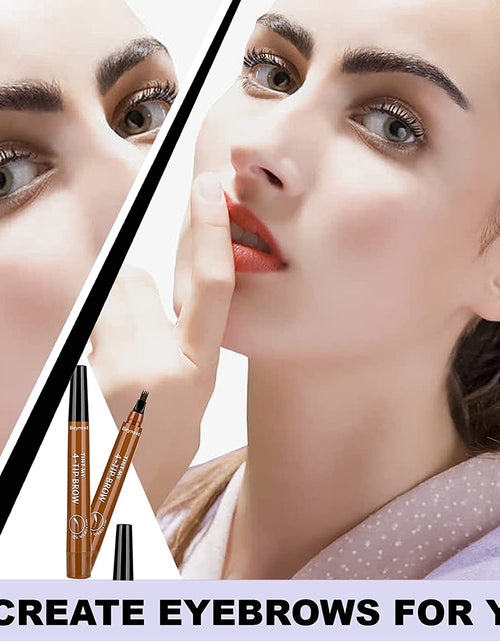 Load image into Gallery viewer, 4 Point Eyebrow Pencil Waterproof Liquid Eyebrow Pen Makeup Long
