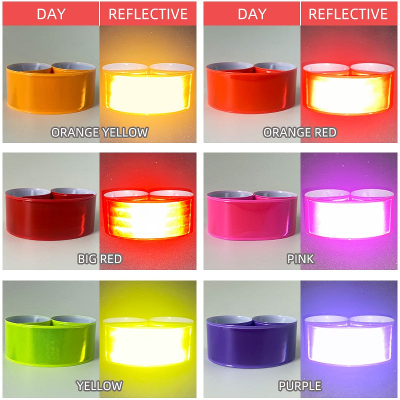 Reflective Band Bracelet | Pvc Wristband Bracelet | Reflective