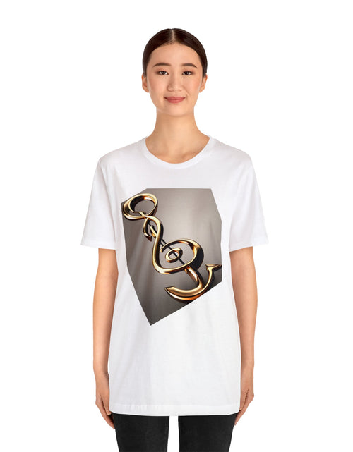 Load image into Gallery viewer, Treble Clef Unisex Jersey Short Sleeve Tee
