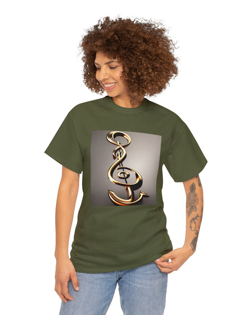 Load image into Gallery viewer, Treble Clef Unisex Heavy Cotton Tee
