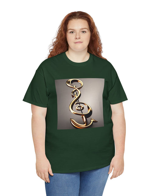 Load image into Gallery viewer, Treble Clef Unisex Heavy Cotton Tee
