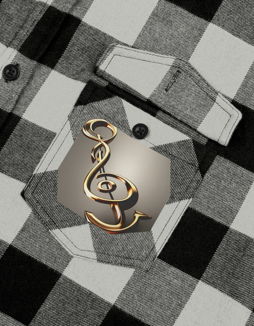 Load image into Gallery viewer, Treble Clef Val Unisex Flannel Shirt
