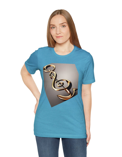 Load image into Gallery viewer, Treble Clef Unisex Jersey Short Sleeve Tee
