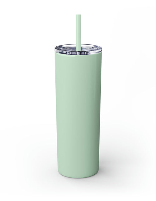 Load image into Gallery viewer, Treble Clef Skinny Tumbler with Straw, 20oz
