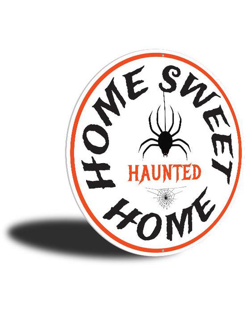 Load image into Gallery viewer, Home Sweet Haunted Home Halloween Sign
