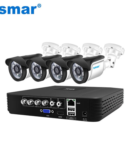 4CH CCTV System 720P/1080P AHD Camera Kit 5 in 1 Video Recorder
