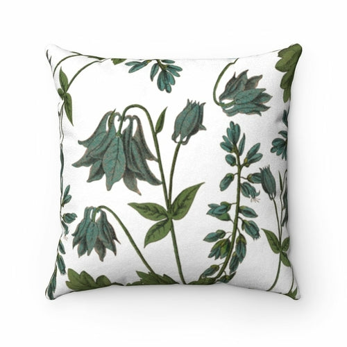 Load image into Gallery viewer, Bluebell Blossoms Double Sided Print Faux Suede Home Decor Cushion
