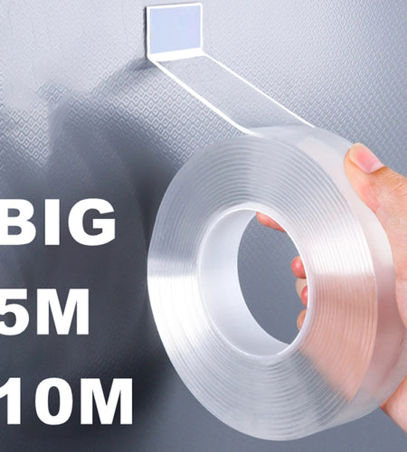 5/10m Nano Tape Double Sided Tape Transparent Reusable Waterproof