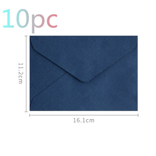 5/10pcs Retro Hemp Texture Western Envelopes for Wedding Party