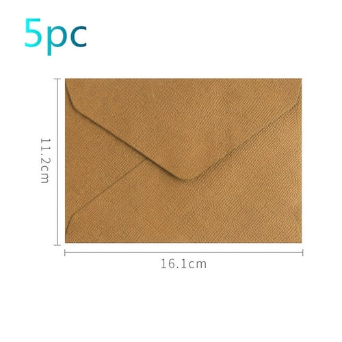 Load image into Gallery viewer, 5/10pcs Retro Hemp Texture Western Envelopes for Wedding Party
