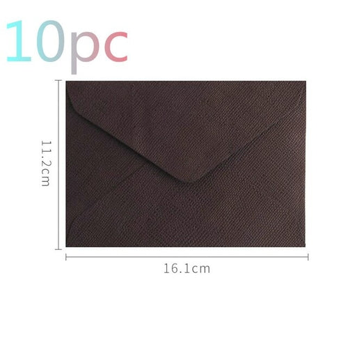 Load image into Gallery viewer, 5/10pcs Retro Hemp Texture Western Envelopes for Wedding Party
