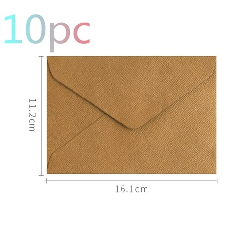 Load image into Gallery viewer, 5/10pcs Retro Hemp Texture Western Envelopes for Wedding Party
