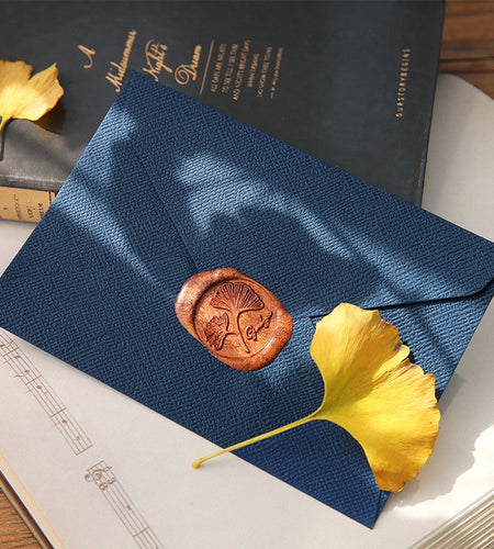 5/10pcs Retro Hemp Texture Western Envelopes for Wedding Party