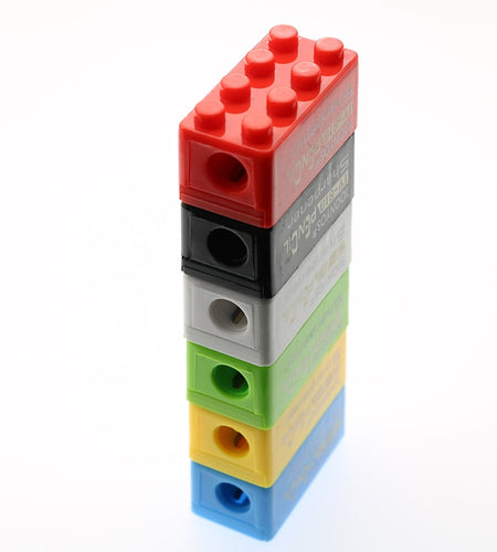 5 50pcs Building Blocks Pencil Sharpener Cartoon Plastic Children's