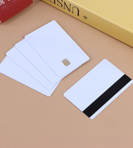 5 Pcs Sle4442 Chip Blank Smart Card With Magnetic Strip Hico 3 Track