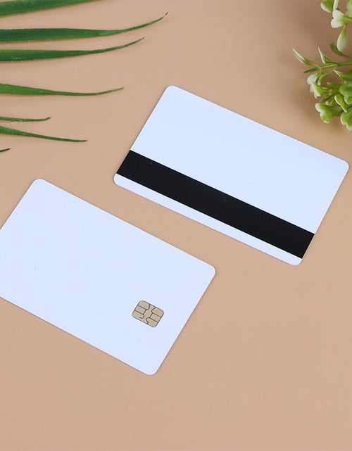 Load image into Gallery viewer, 5 Pcs Sle4442 Chip Blank Smart Card With Magnetic Strip Hico 3 Track
