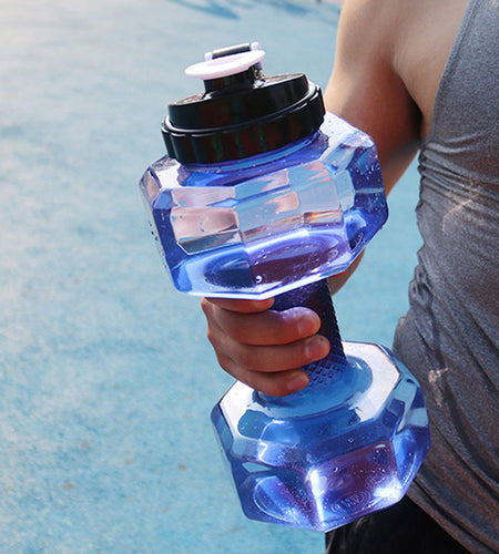 500/1500/2200ml Pet Dumbbell Shaped Kettle Outdoor Fitness Cycling