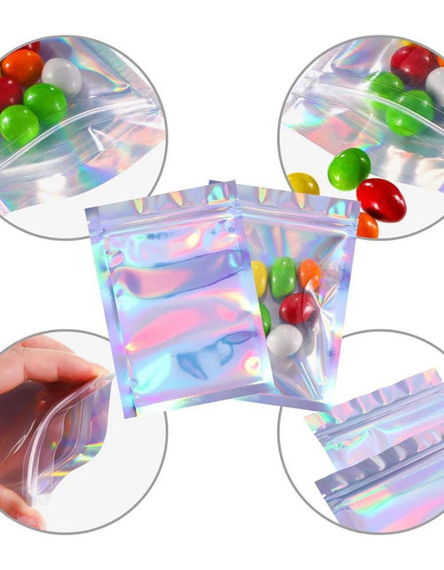 Load image into Gallery viewer, 50pcs Resealable Laser Ziplock Bags For Necklace Food Storage Bags
