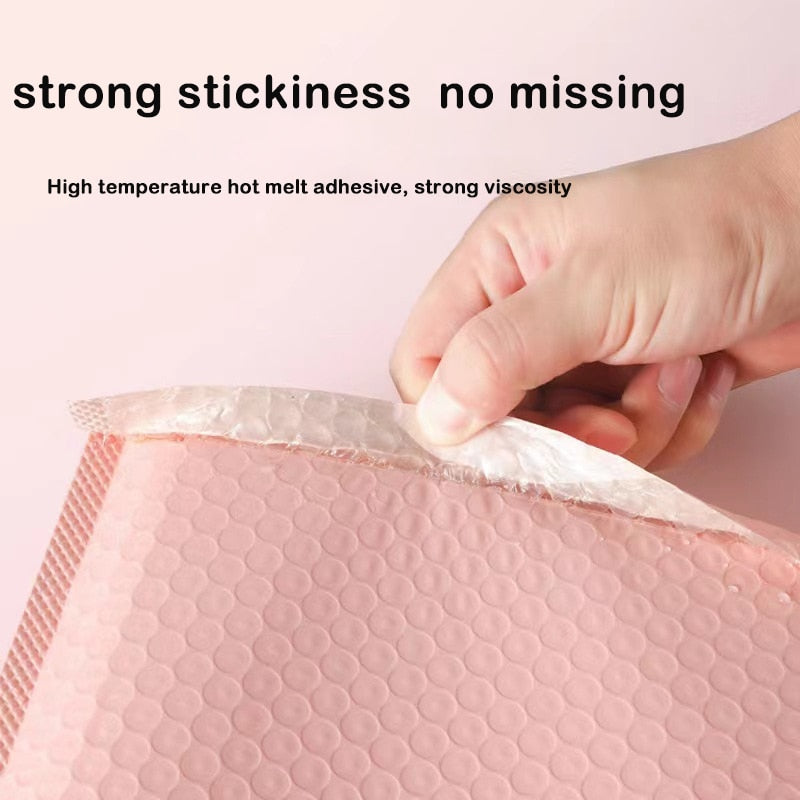 50Pcs Pink Poly Bubble Mailers Padded Envelopes Bulk Bubble Lined Wrap