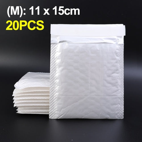 Load image into Gallery viewer, 50pcs Bubble Envelopes Bag Waterproof White Foam Bubble Mailers
