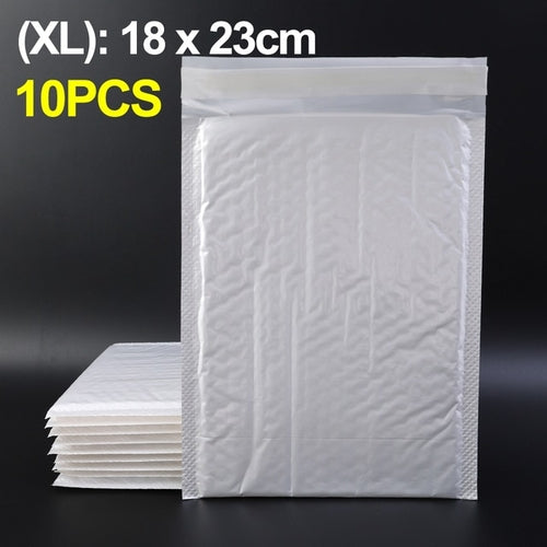 50pcs Bubble Envelopes Bag Waterproof White Foam Bubble Mailers